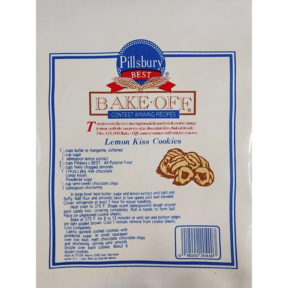 Vintage 1988 Pillsbury Flour Canister Recipe Bag Cookie Jar w/ 1971 Doughboy Set